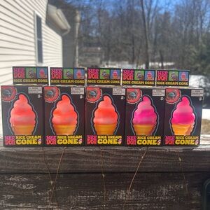 Nee Doh Nice Cream Cone Squishy Toy - Pink and Orange